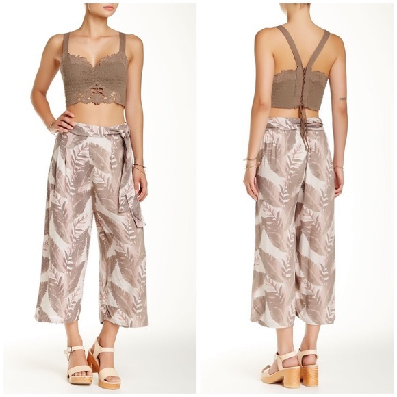 Free People high rise print culotte - Picture 1 of 1